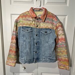 Levi’s Made & Crafted Multi Ski Bunny Malhia Kent Embroidered Trucker Jacket Sma